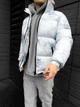 Мужская зимняя куртка белая с принтом S (369529) - изображение 5