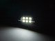 Світлодіодна автолампа C5W SV8.5 12В 36мм SMD3528-6led білий - зображення 2