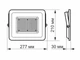Прожектор світлодіодний VIDEX F2e 100W 5000K 220V (VL-F2e-1005W) - зображення 4
