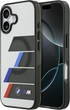 Панель BMW M IML Metal Buttons Tricolor Lines MagSafe для Apple iPhone 17 Gray (BMHMP17S25HTTRIA) - зображення 1