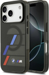 Панель BMW M IML Metal Buttons Tricolor Lines MagSafe для Apple iPhone 17 Pro Black (BMHMP17L25HTTRIK) - зображення 1