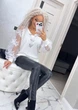 Fashions • Кофта жіноча Аріадна Fashions 58-60 білий (#456/а-ел) - зображення 8
