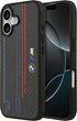 Etui plecki BMW M Kevlar Lines & Logo MagSafe do Apple iPhone 17 Black (BMHMP17S25CFSTSK) - obraz 1