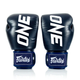 Рукавички боксерські шкіряні з бинтами Fairtex BGV1-ONE 14 унцій, темно-сині - изображение 5