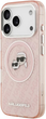 Etui Karl Lagerfeld IML Glitter Karl & Choupette Heads MagSafe do Apple iPhone 17 Pro Max Pink (3666339499082) - obraz 3