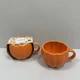 Чашка фарфоровая 350 мл h-7.5 см, d-9.5 см Limited Edition PUMPKIN PX001-K606 оранжевая - изображение 2