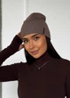 Жіноча шапка з м’якої трикотажної пряжі Casual Vibe INNOE 950888 Кавовий - изображение 9