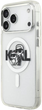 Панель Karl Lagerfeld IML Glitter Karl & Choupette Sketch MagSafe do Apple iPhone 17 Pro Transparent (3666339504533) - зображення 3