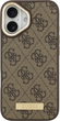 Панель Guess 4G Logo Plate MagSafe для iPhone 17 Brown (3666339489762) - зображення 3