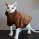 Флисовая кофта для котов (кошек) Фараон L Коричневый - изображение 4
