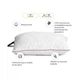 Подушка MirSon Eco Jojoba №617 с эвкалиптом Средняя 40х60 см (2200000851871) (327022) - изображение 3