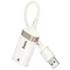 Переходник HOCO UA41 Crystal USB to RJ45 100 Mbs (0.15m) (Apricot) (240105) - изображение 2