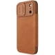 Кожаный чехол-книжка Nillkin Qin Pro Camshield для Apple iPhone 17 Pro (6.3") (Brown) (237844) - изображение 1