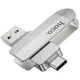 Флеш-накопичувач Hoco UD10 Metal Flash 2in1 USB 3.0/Type-C - 16GB Gray - зображення 1