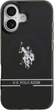 Etui U.S. Polo Assn DH and Bottom Stripe Logo MagSafe do Apple iPhone 17 Black (3666339543884) - obraz 2