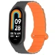 Ремешок Dual-color Magnetic для Xiaomi Mi Band 9/8 Gray / Orange - изображение 1