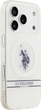 Etui U.S. Polo Assn DH and Bottom Stripe Logo MagSafe do Apple iPhone 17 Pro White (3666339543860) - obraz 4