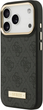 Etui plecki Guess 4G Logo Plate MagSafe do iPhone 17 Pro Black (3666339489748) - obraz 2