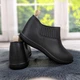 Зимние женские калоши Dago Style черные на меху 39р (25,5 см) 4551 - изображение 6