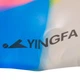 Шапочка для плавання силіконова для дорослих YINGFA CAMOUFLAGE C0065 (силікон, синій-малиновий) - изображение 5