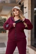 Fashions • Костюм жіночий теплий спортивний Walker Fashions 54-56 марсала (7948-фг) - зображення 3