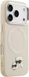 Панель Karl Lagerfeld Karl & Choupette Pin MagSafe do Apple iPhone 17 Pro Max Beige (3666339495169) - зображення 5