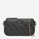 Сумка кросс-боди через плечо женская маленькая Guess Noelle Ii Dbl Pouch Crossbody HWBG96-72710-CLO Coal Logo (190231964575) - изображение 6