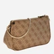 Сумка кросс-боди через плечо женская маленькая Guess Noelle Ii Dbl Pouch Crossbody HWBG96-72710-LGW Latte Logo/Brown (190231964582) - изображение 3