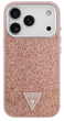 Панель Guess Glitter Triangle Logo MagSafe для iPhone 17 Pro Pink - зображення 2