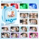 Фотоаппарат детский цифровой камера для мгновенной печати с термопечатью видеокамера фотик с минипринтером быстрой распечаткой Full HD 1080p с селфи камерой MP3 плеером экраном 2.4 USB microSD 16 Гб аккумуляторный портативный для детей Swan Baby голубой - изображение 7