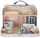 Domek dla lalek Kik w walizce akcesoria drewniane mebelki (KX3054) (5903039767539) - obraz 1