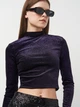 Блуза H&M L Фиолетовый 0931444_24 - изображение 4