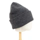Жіноча шапка біні Corze HC6DG - вовняна, оверсайз, темно-сіра (dark gray) - изображение 5