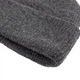 Жіноча шапка біні Corze HC6DG - вовняна, оверсайз, темно-сіра (dark gray) - изображение 8