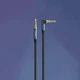 Кабель UGREEN AV112 Angled Cable 3.5mm Male to 3.5mm Male Cable Gold Plated Metal Case with Braid 0.5m Blue (60178) - зображення 10