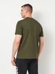 Футболка хлопковая длинная мужская Fila FAM0874-60081 L Темный хаки (4067777228729) - изображение 2