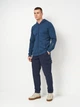 Толстовка на молнии мужская 4F 4FWAW25TSWSM1903-46S XL Темно-синяя (5905700737285) - изображение 3