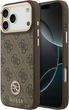 Панель Guess 4G Strass Logo MagSafe для iPhone 17 Pro Max Brown (3666339529291) - зображення 1