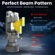 Лампа LED Міні Лінзи H4 D35мм 90/130w 10000/14000Lm 6500K 3570*5 Chip AllSeason 12V "M01Q" - изображение 2