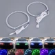 DRL кольца RGB тип BMW 2шт d=131мм / 2шт d=146мм LED (С BLUETOOTH) (4шт) 3640 - изображение 1