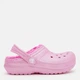 Детские кроксы-сабо утепленные для девочки Crocs Classic Lined Glitter Clog K 207462-6WY 30-31 (C13) Розовые (196265885619) - изображение 1