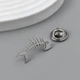Значок (пин) BROCHE брошь бижутерия Скелет Рыбы серебристый BRGV114494 - изображение 4