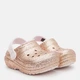 Детские кроксы-сабо утепленные для девочки Crocs Classic Lined Glitter Clog T 207463-2UB 20-21 (C5) Бежевые (191448972490) - изображение 2