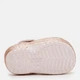 Детские кроксы-сабо утепленные для девочки Crocs Classic Lined Glitter Clog T 207463-2UB 20-21 (C5) Бежевые (191448972490) - изображение 6