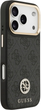 Панель Guess 4G Strass Logo & Big Strap Metal Buttons MagSafe для iPhone 17 Pro Black (3666339550820) - зображення 4