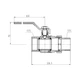 Кран кульовий «Американка» Thermo Alliance Forte 1 1/4" прямий SF220W32 - зображення 2