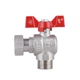 Кран кульовий з накидною гайкою Thermo Alliance Forte 3/4" ВЗ для води кутовий SF224W20 - зображення 4