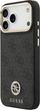 Панель Guess 4G Strass Logo & Big Strap Metal Buttons MagSafe для iPhone 17 Pro Max Black (3666339550837) - зображення 2