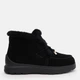 Женские зимние ботинки замшевые низкие Allshoes 190686 38 24.5 см Черные (ROZ6501054438) - изображение 1