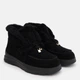 Женские зимние ботинки замшевые низкие Allshoes 190686 38 24.5 см Черные (ROZ6501054438) - изображение 3